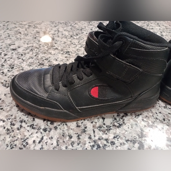 Men's Champion Arena Power HI Black Lifestyle Sneakers Size 8.5 **EUC** - Picture 4 of 9
